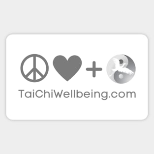 Peace, Love, and Qi Sticker